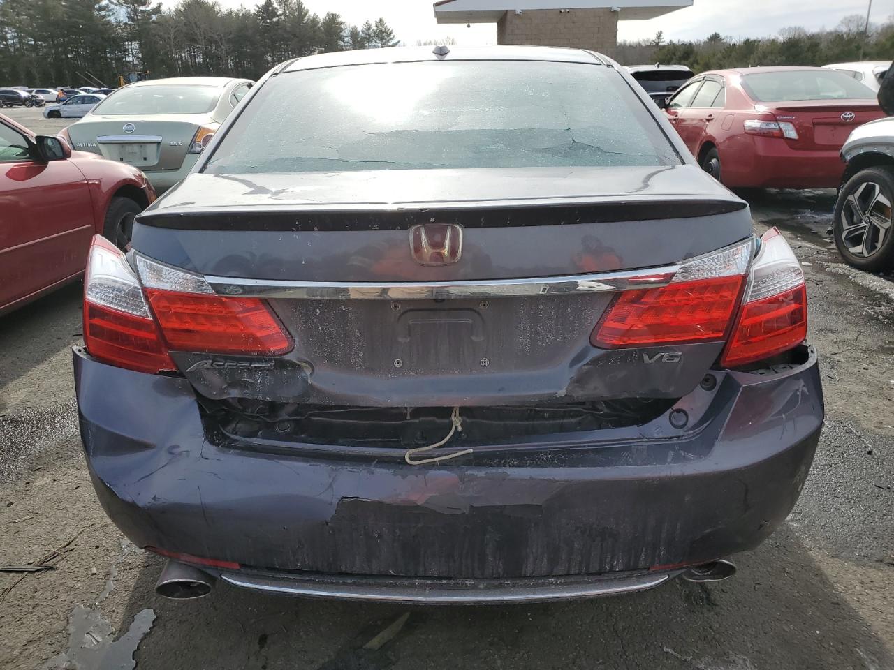2014 Honda Accord VIN 1HGCR3F84EA034236 Copart auction photo, rear end / front end damage thumbnail 6