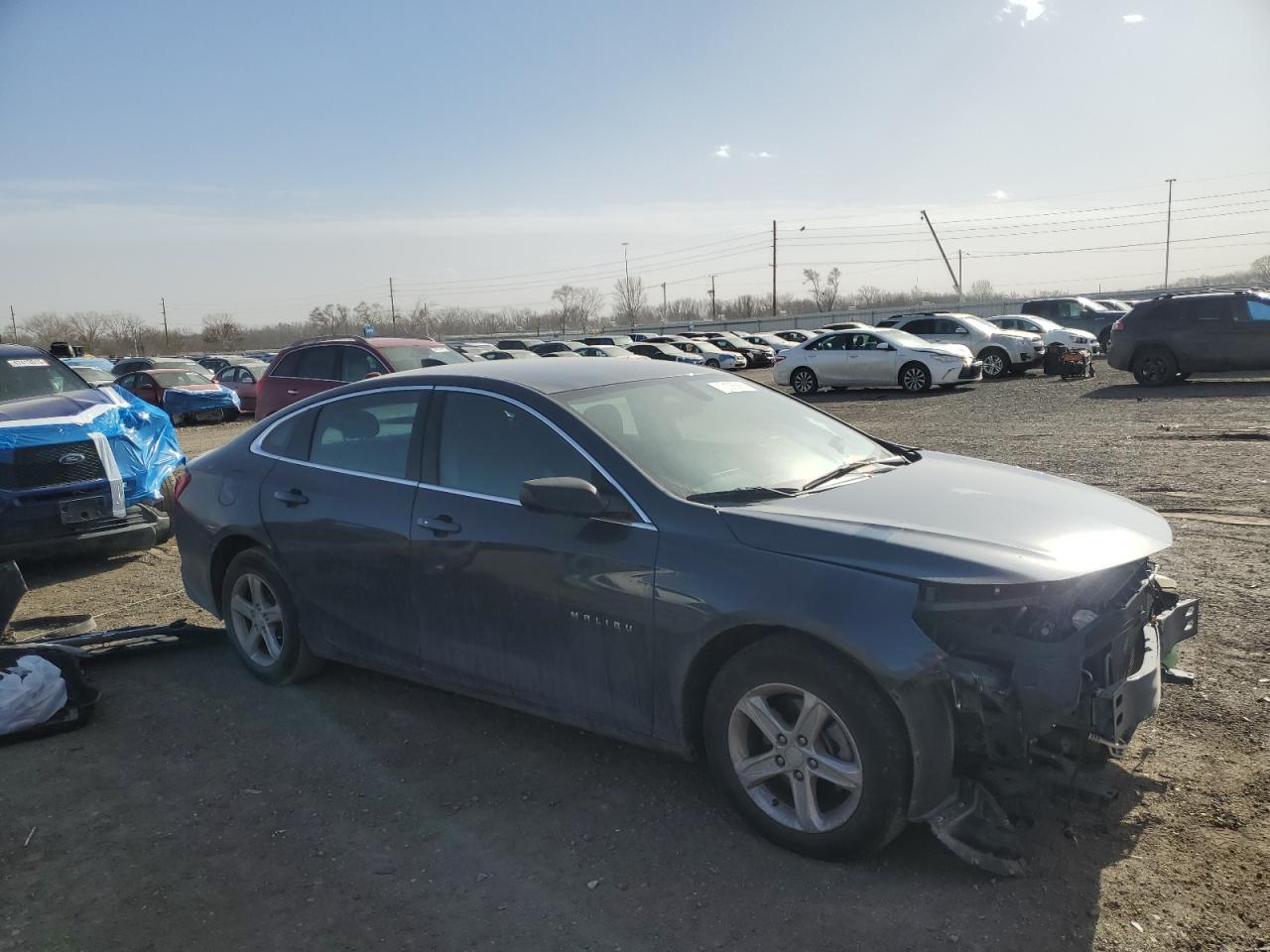 2019 Chevrolet Malibu VIN 1G1ZB5ST7KF222257 Copart auction photo, front end damage thumbnail 4