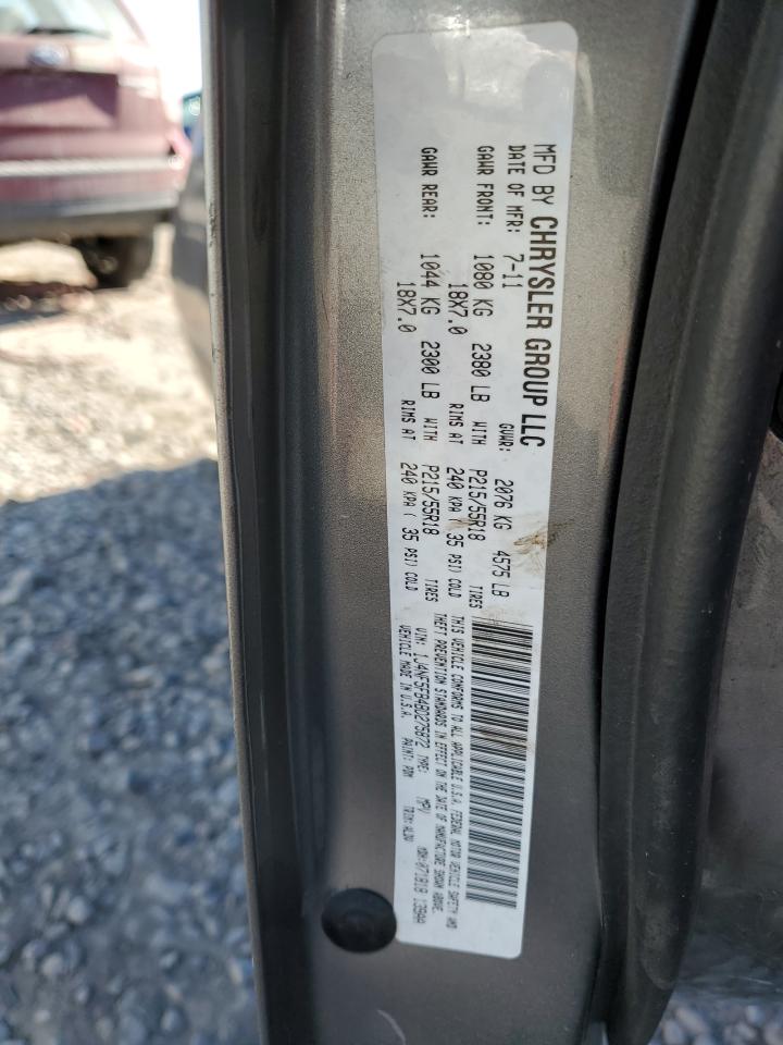 2011 Jeep Compass VIN 1J4NF5FB4BD275872 Copart auction photo, front end damage thumbnail 12