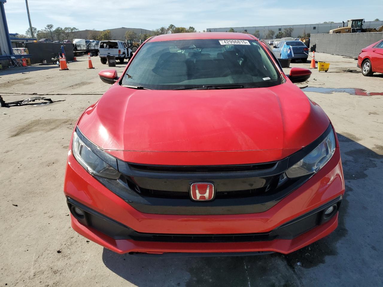 2021 Honda Civic VIN 2HGFC2F81MH536730 Copart auction photo, side / front end damage thumbnail 5