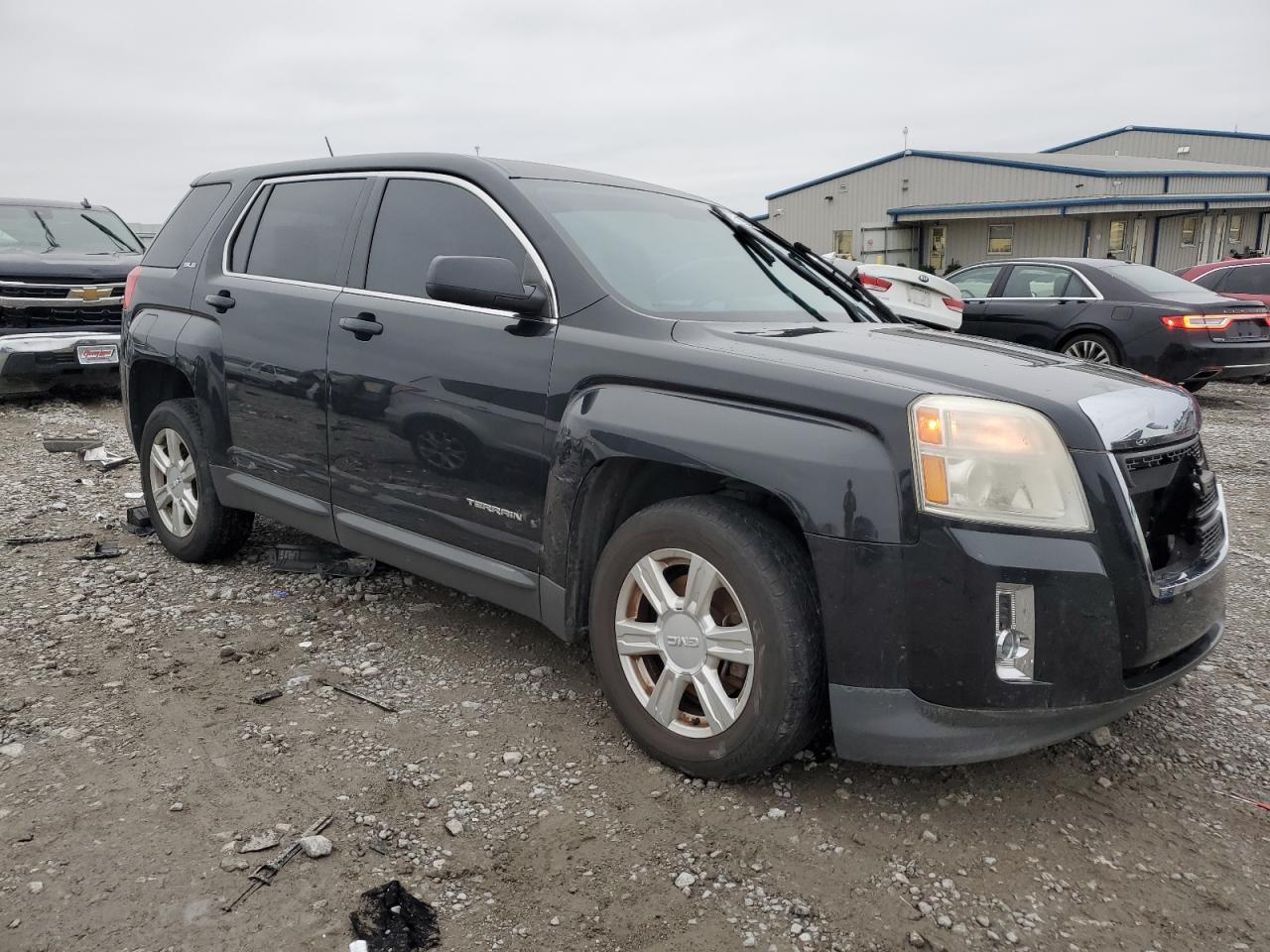 2014 GMC Terrain VIN 2GKFLVEK7E6344680 Copart auction photo, front end / side damage thumbnail 4