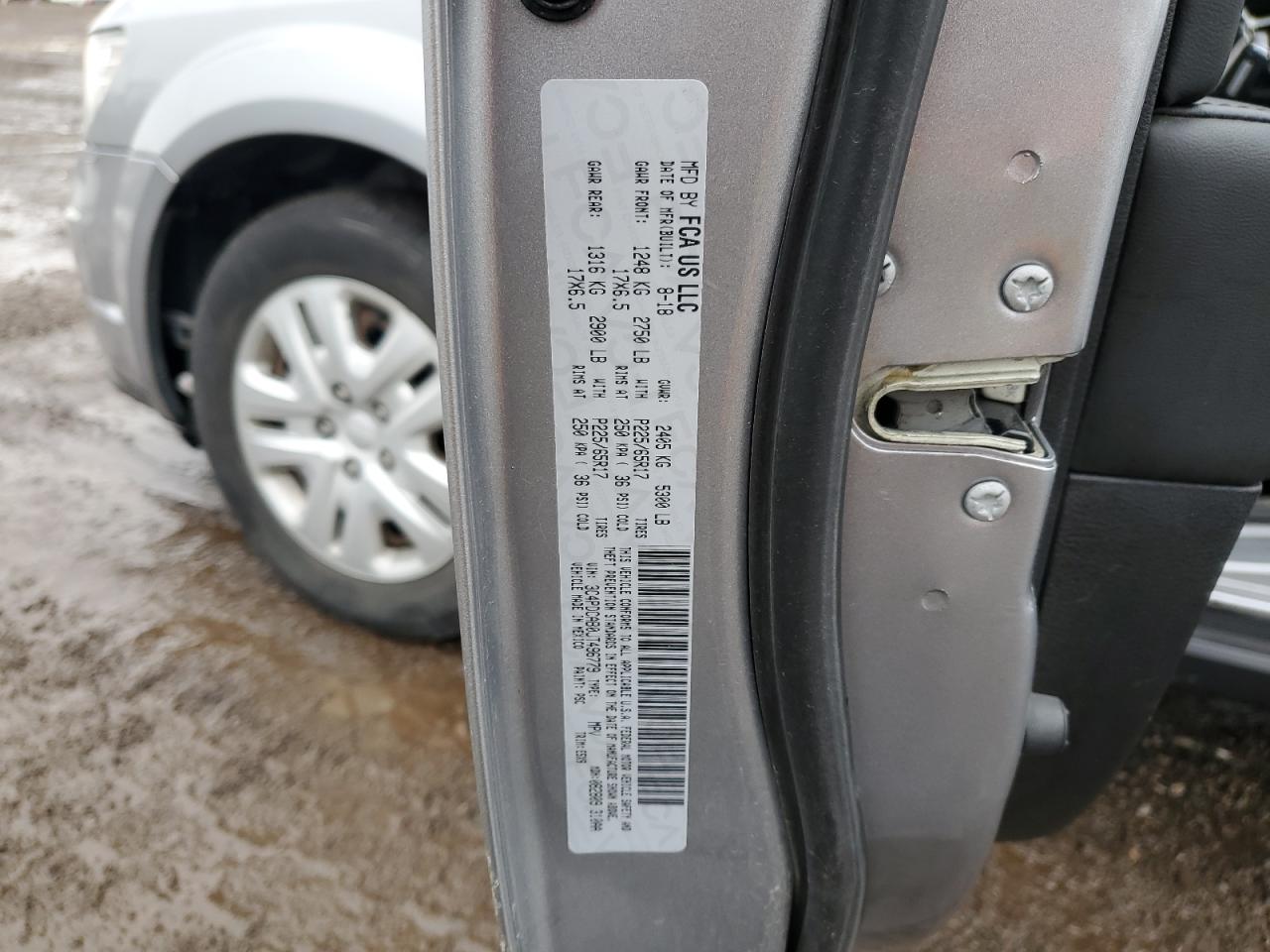 2018 Dodge Journey VIN 3C4PDCAB0JT496779 Copart auction photo, undercarriage / front end damage thumbnail 13