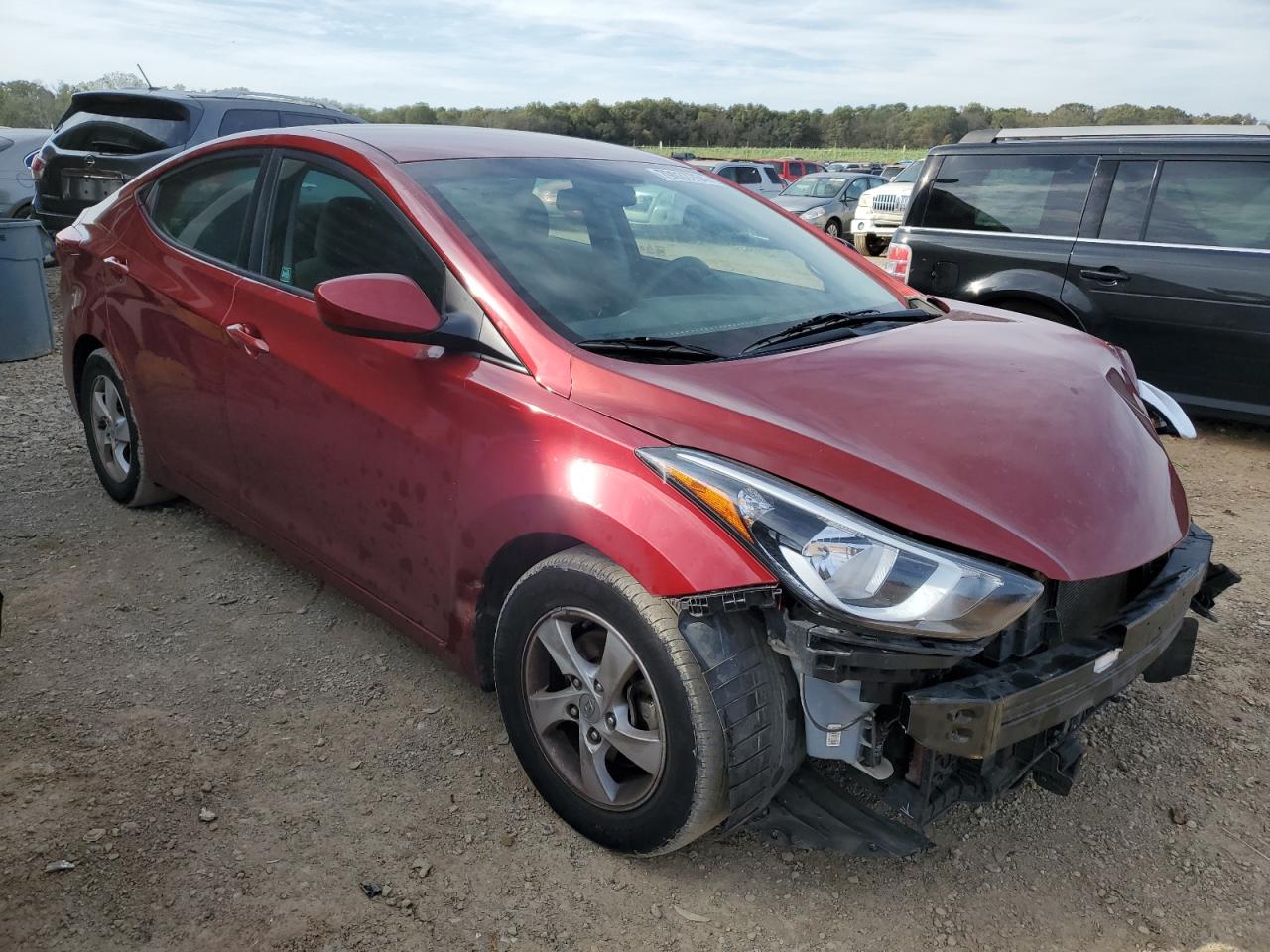 2014 Hyundai Elantra VIN 5NPDH4AE8EH486045 Copart auction photo, front end damage thumbnail 4