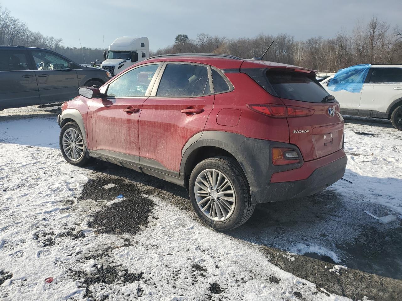 2020 Hyundai Kona VIN KM8K2CAA9LU588534 Copart auction photo, front end damage thumbnail 2