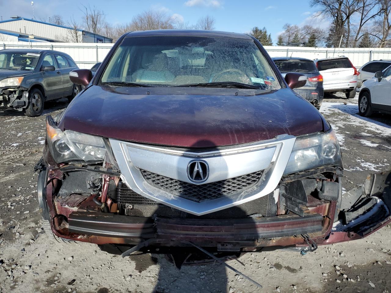 2012 Acura MDX VIN 2HNYD2H37CH544331 Copart auction photo, front end damage thumbnail 5