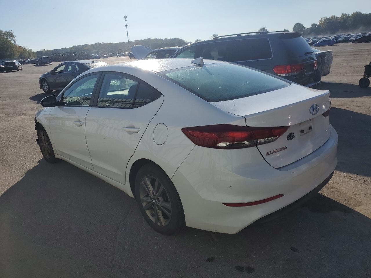 2018 Hyundai Elantra VIN 5NPD84LFXJH281827 Copart auction photo, front end damage thumbnail 2