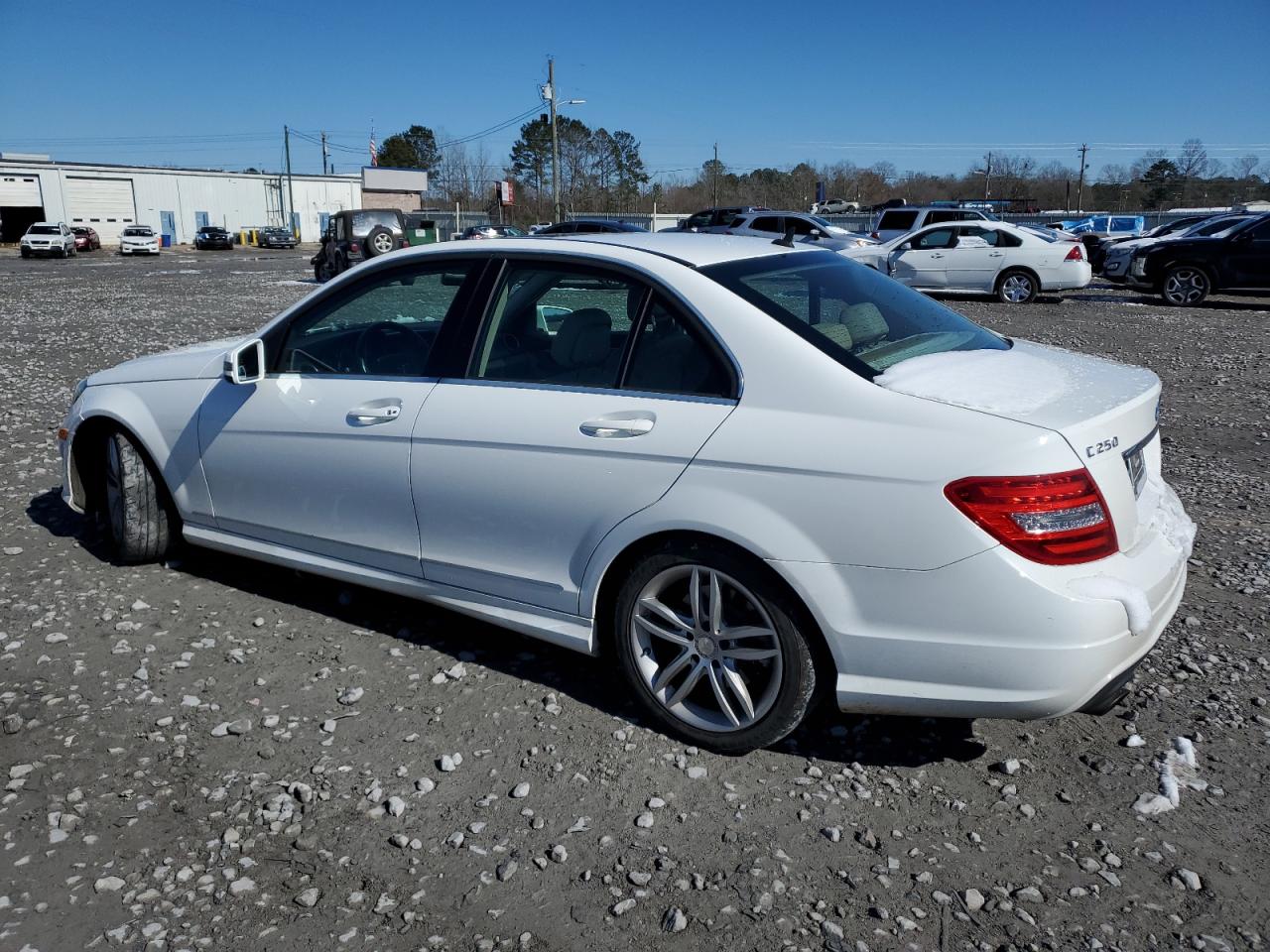 2014 Mercedes-Benz C-klasse VIN WDDGF4HB4EG252896 Copart auction photo, mechanical / minor dent/scratches damage thumbnail 2