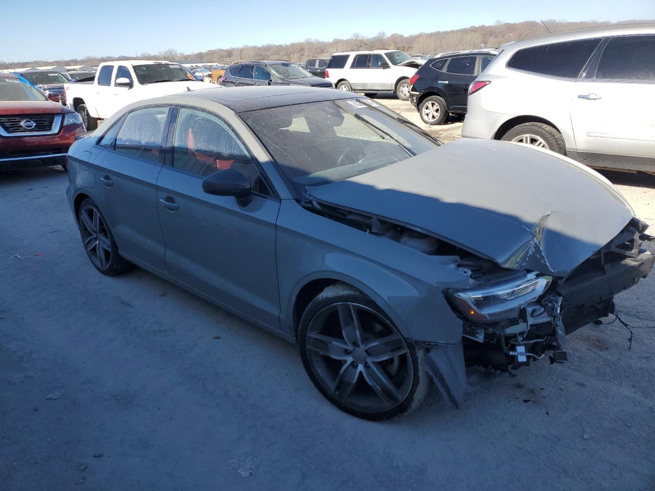 2020 Audi A3 VIN WAUCUGFF4LA095941 Copart auction photo, front end damage thumbnail 4
