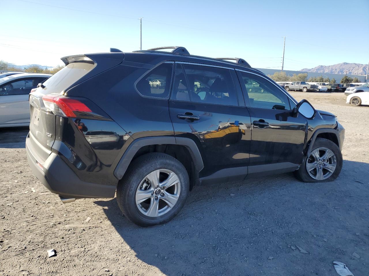 2019 Toyota RAV 4 VIN JTMW1RFV3KD502950 Copart auction photo, side / front end damage thumbnail 3