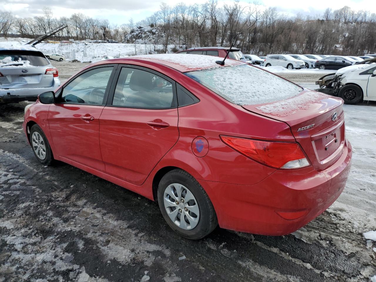 2016 Hyundai Accent VIN KMHCT4AE2GU012977 Copart auction photo, minor dent/scratches damage thumbnail 2