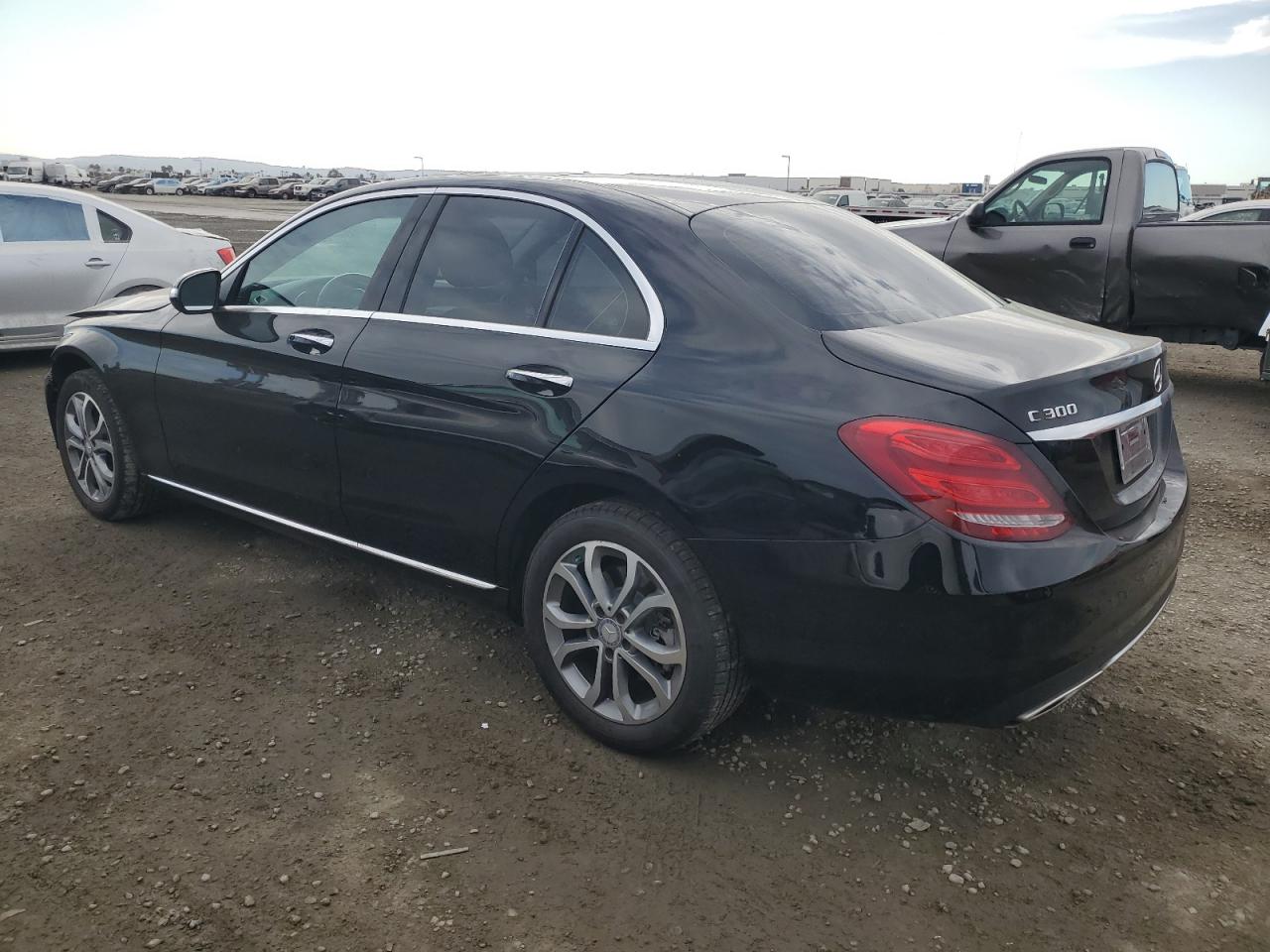 2015 Mercedes-Benz C-klasse VIN 55SWF4KB4FU002776 Copart auction photo, rejected repair damage thumbnail 2