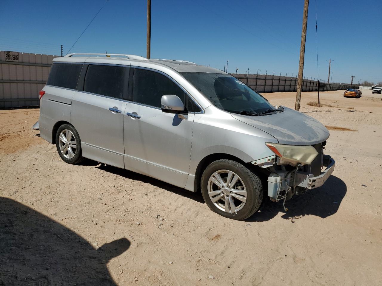 2014 Nissan Quest VIN JN8AE2KP3E9100936 Copart auction photo, front end damage thumbnail 4