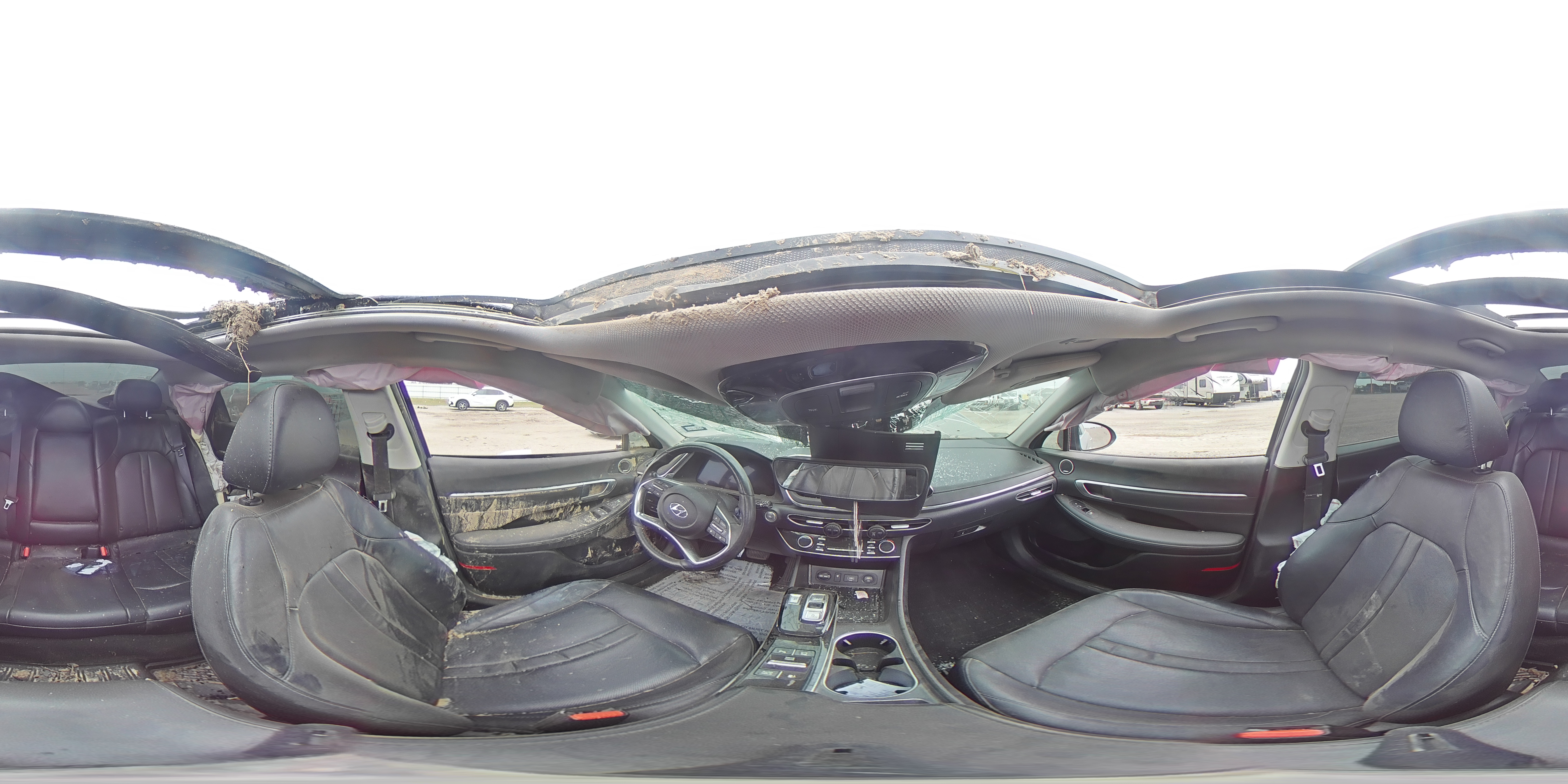 2021 Hyundai Sonata VIN 5NPEH4J26MH130332 Copart auction photo, vandalism / top/roof damage thumbnail 13