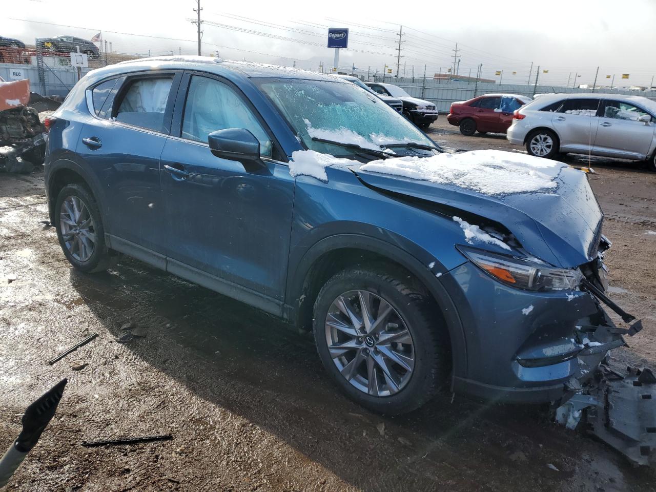 2019 Mazda CX-5 VIN JM3KFBDM5K0552538 Copart auction photo, front end damage thumbnail 4