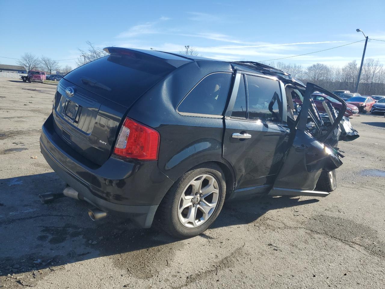 2011 Ford Edge VIN 2FMDK3JC5BBB17754 Copart auction photo, all over damage thumbnail 3