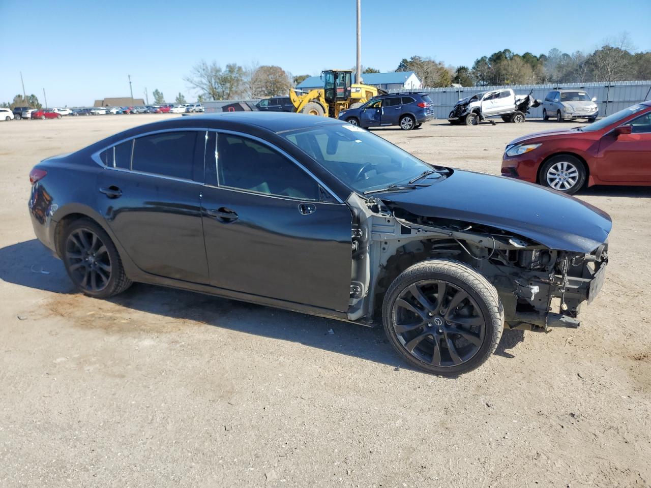 2016 Mazda 6 VIN JM1GJ1W50G1460560 Copart auction photo, front end / side damage thumbnail 4