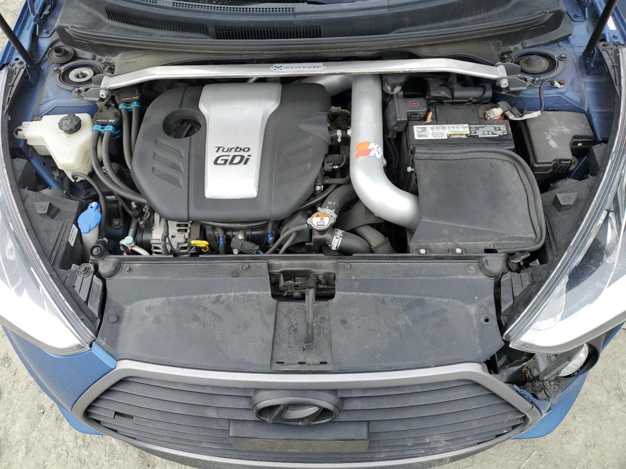2016 Hyundai Veloster VIN KMHTC6AE1GU256700 Copart auction photo, front end / rear end damage thumbnail 11