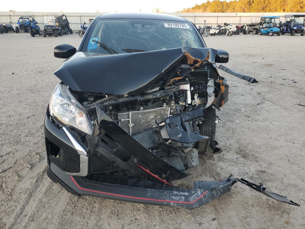 2024 Mitsubishi Mirage VIN ML32FUFJ3RHF06683 Copart auction photo, front end / rear end damage thumbnail 13