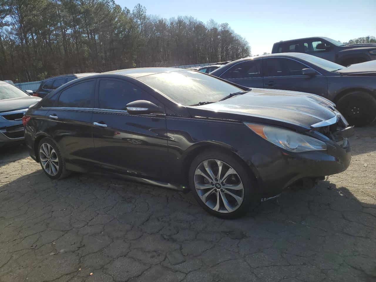 2014 Hyundai Sonata VIN 5NPEC4AC9EH825834 Copart auction photo, front end damage thumbnail 4