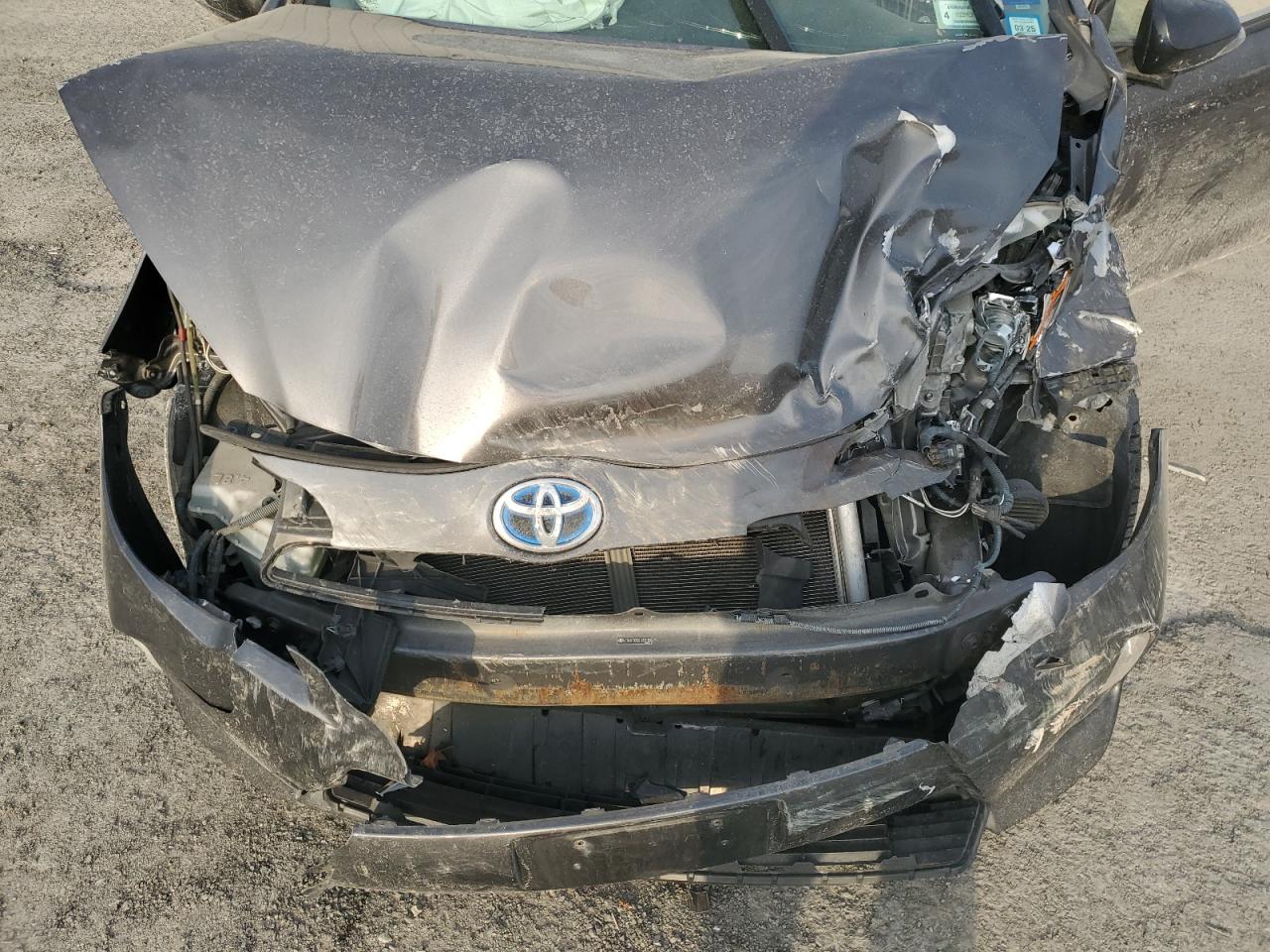 2013 Toyota Prius VIN JTDKDTB33D1553182 Copart auction photo, front end / side damage thumbnail 13