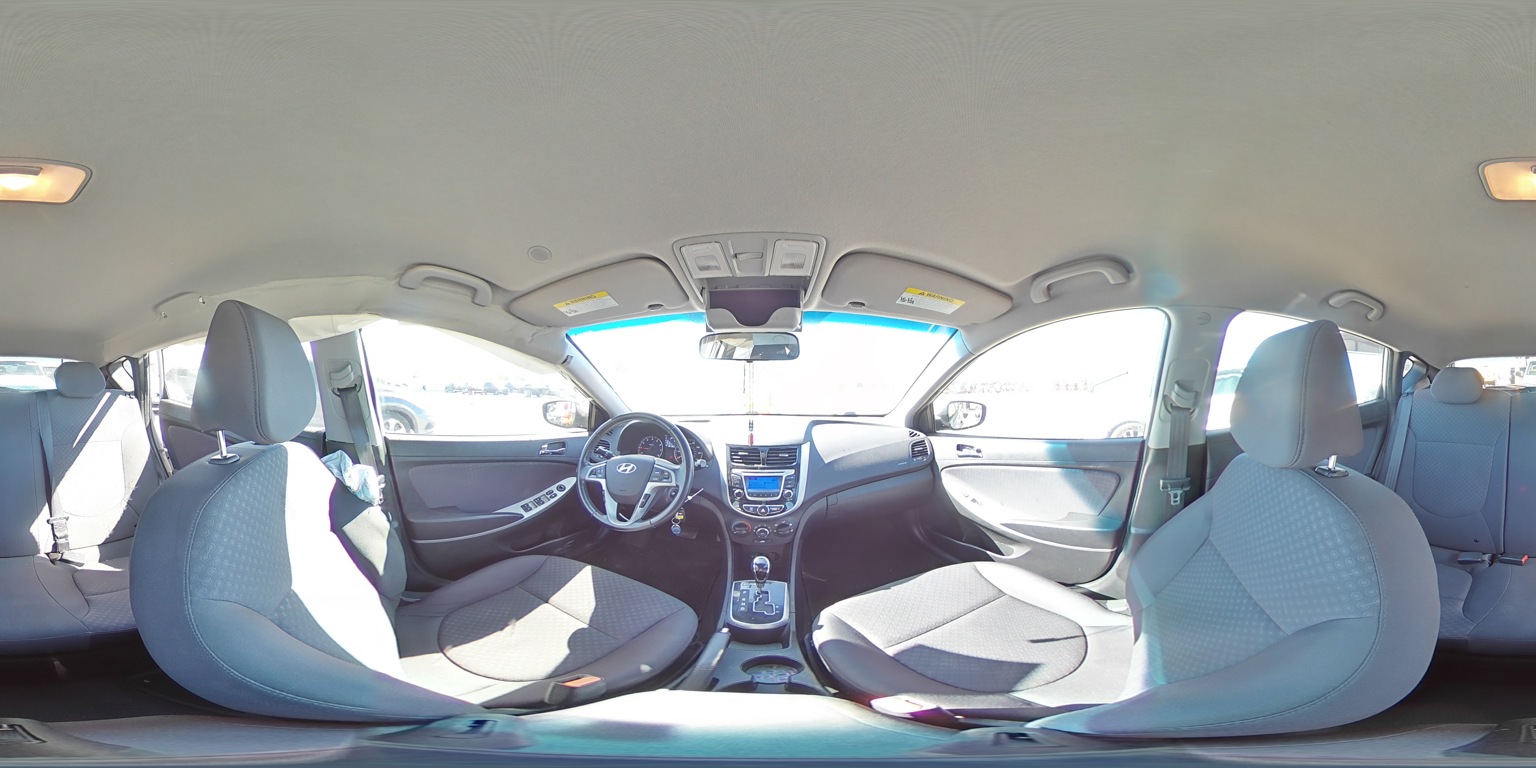 2014 Hyundai Accent VIN KMHCU5AE4EU183164 Copart auction photo, side damage thumbnail 14