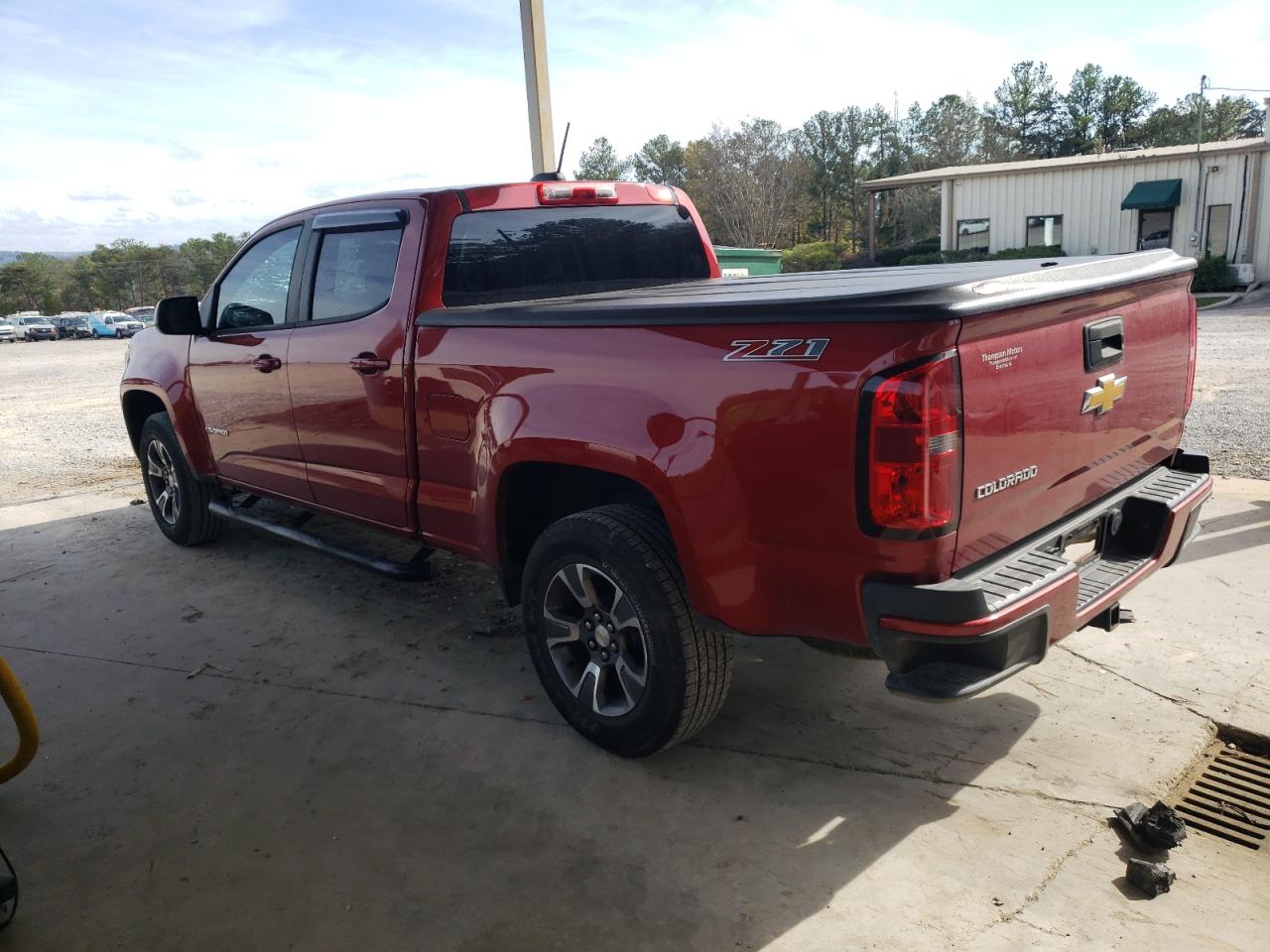 2015 Chevrolet Colorado VIN 1GCGSCE33F1112324 Copart auction photo, top/roof damage thumbnail 2