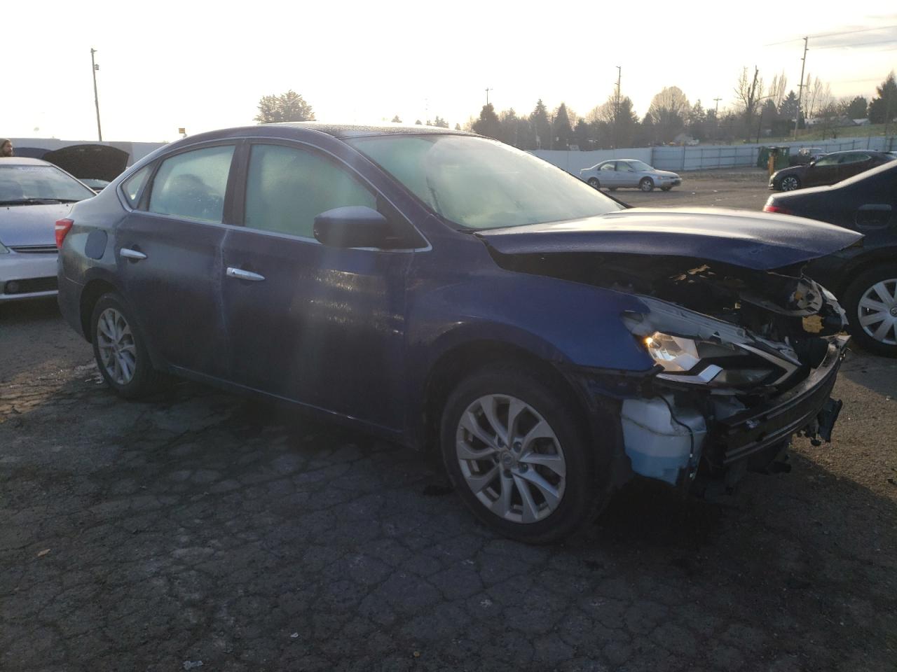 2018 Nissan Sentra VIN 3N1AB7AP6JL641003 Copart auction photo, front end damage thumbnail 4