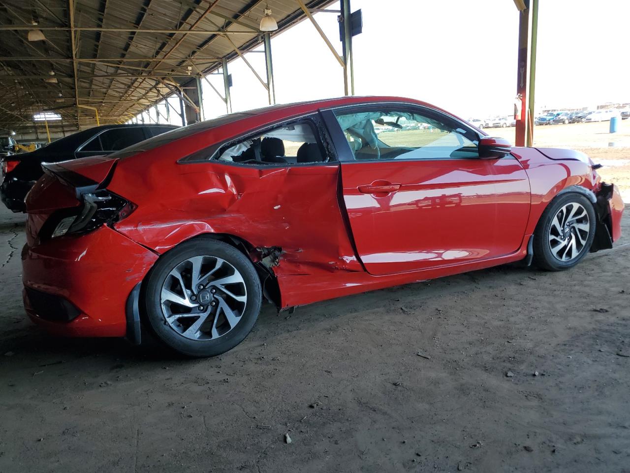 2019 Honda Civic VIN 2HGFC4B65KH302152 Copart auction photo, all over damage thumbnail 3