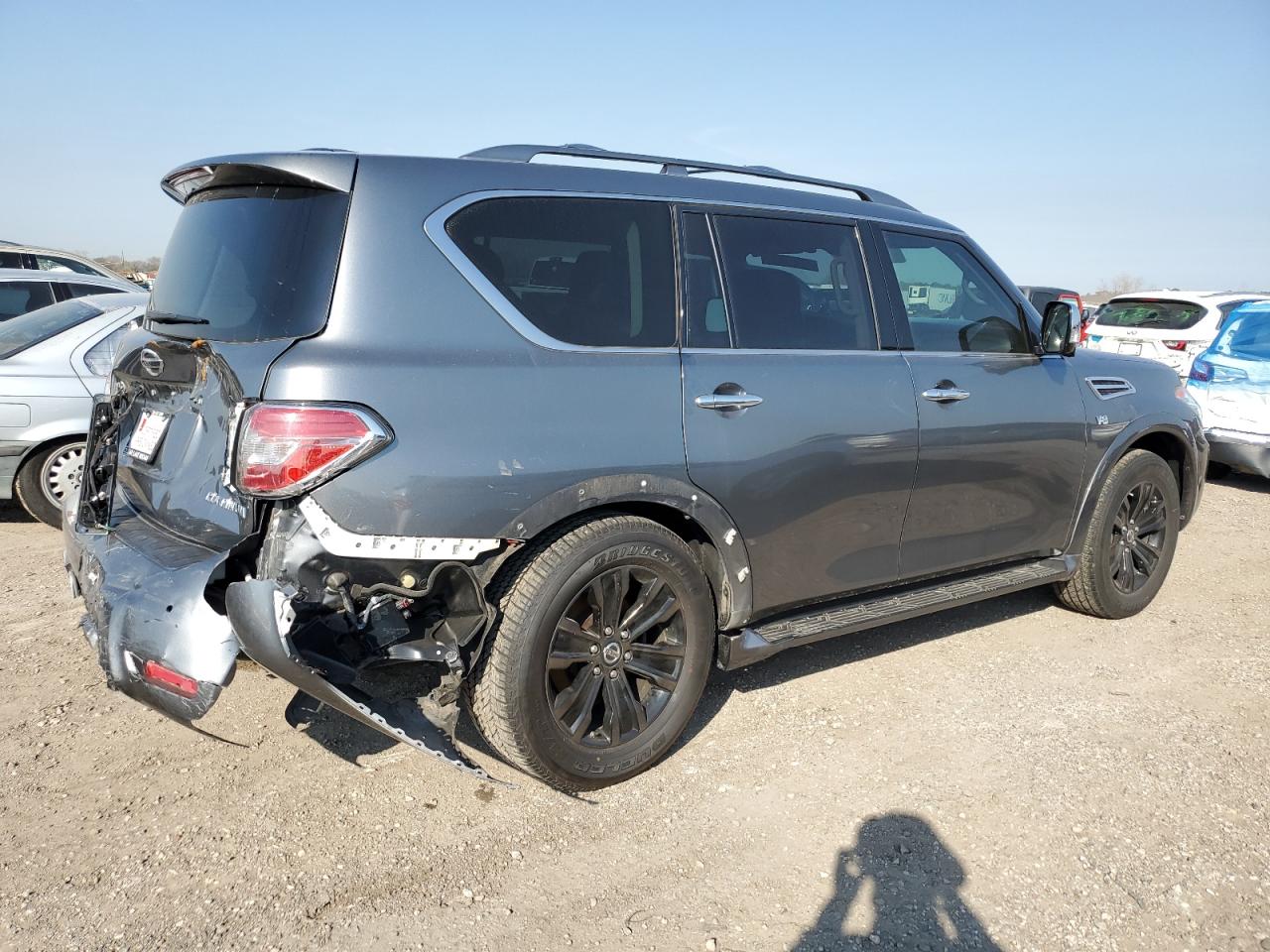 2019 Nissan Armada VIN JN8AY2NF3K9350845 Copart auction photo, rear end damage thumbnail 3