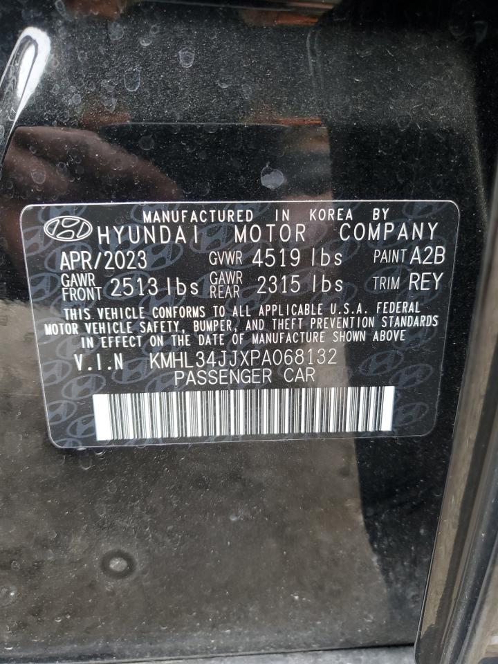 2023 Hyundai Sonata VIN KMHL34JJXPA068132 Copart auction photo, all over damage thumbnail 14