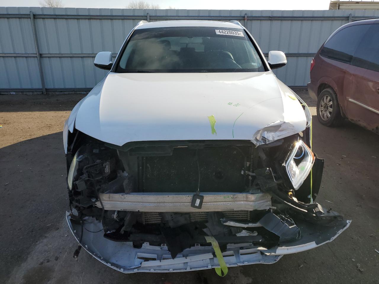2017 Audi Q5 VIN WA1C2AFPXHA027160 Copart auction photo, front end damage thumbnail 5