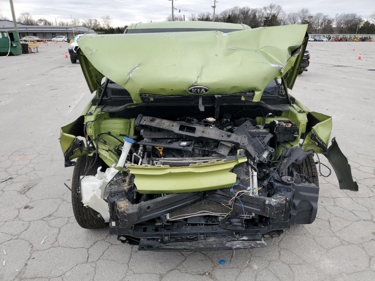 2019 KIA Soul VIN KNDJN2A29K7919295 Copart auction photo, front end / side damage thumbnail 5