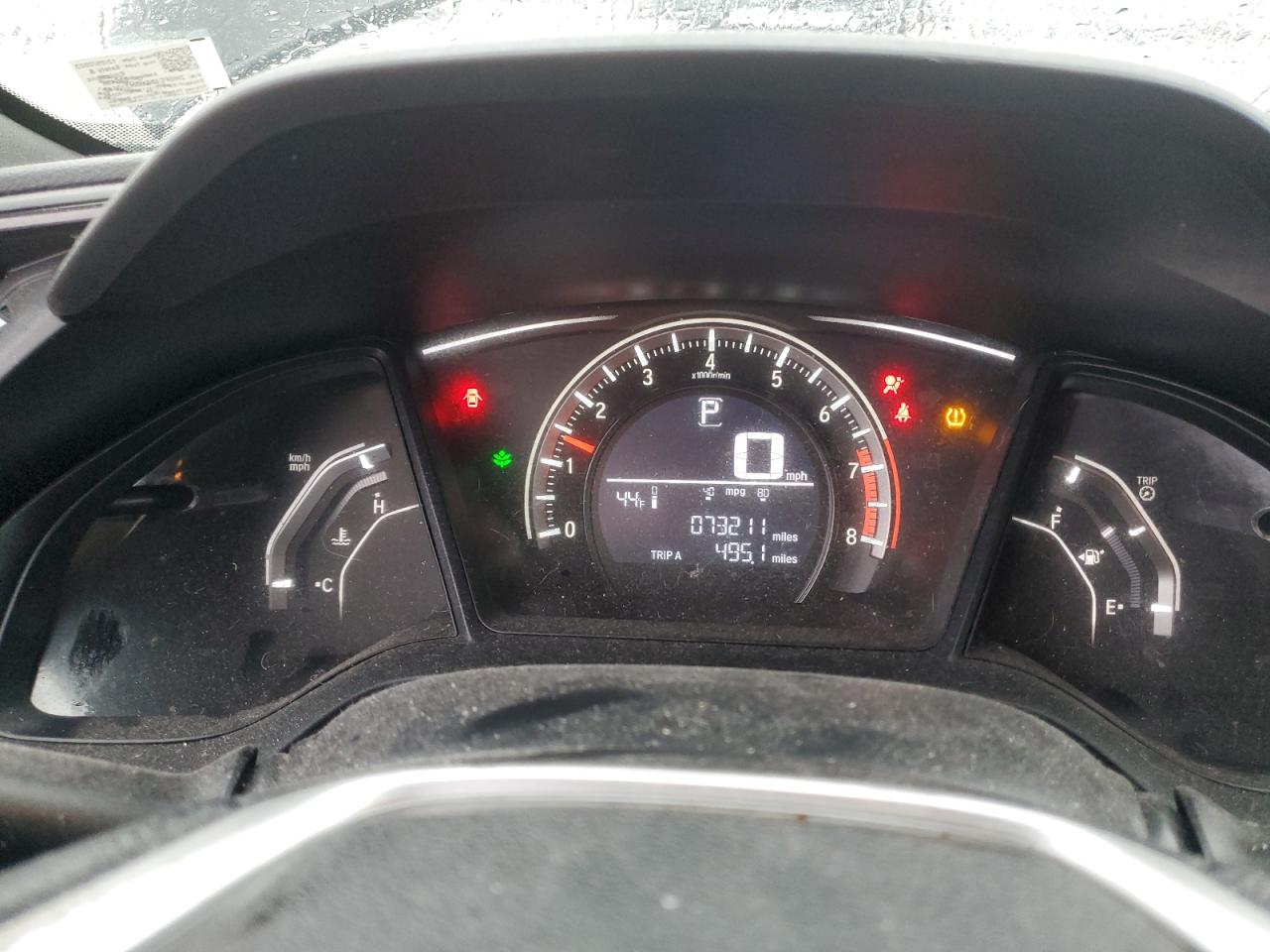 2016 Honda Civic VIN 2HGFC4B0XGH310640 Copart auction photo, all over damage thumbnail 9
