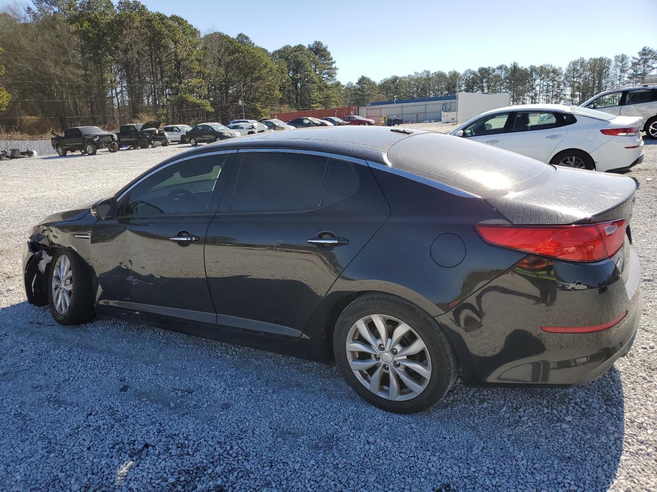 2014 KIA Optima VIN 5XXGN4A75EG284959 Copart auction photo, front end / mechanical damage thumbnail 2
