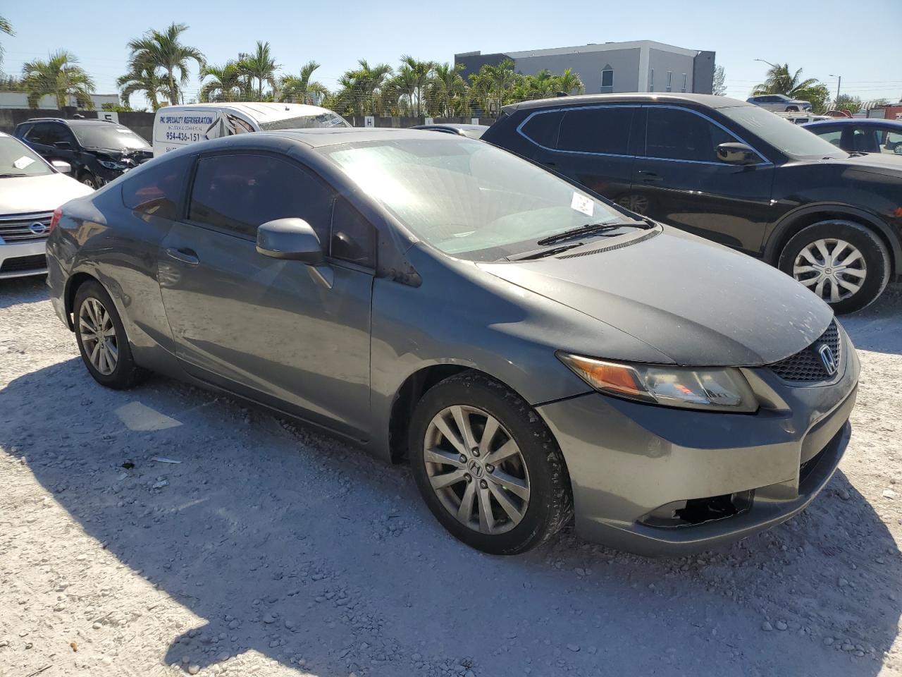 2012 Honda Civic VIN 2HGFG3B86CH536995 Copart auction photo, mechanical damage thumbnail 4