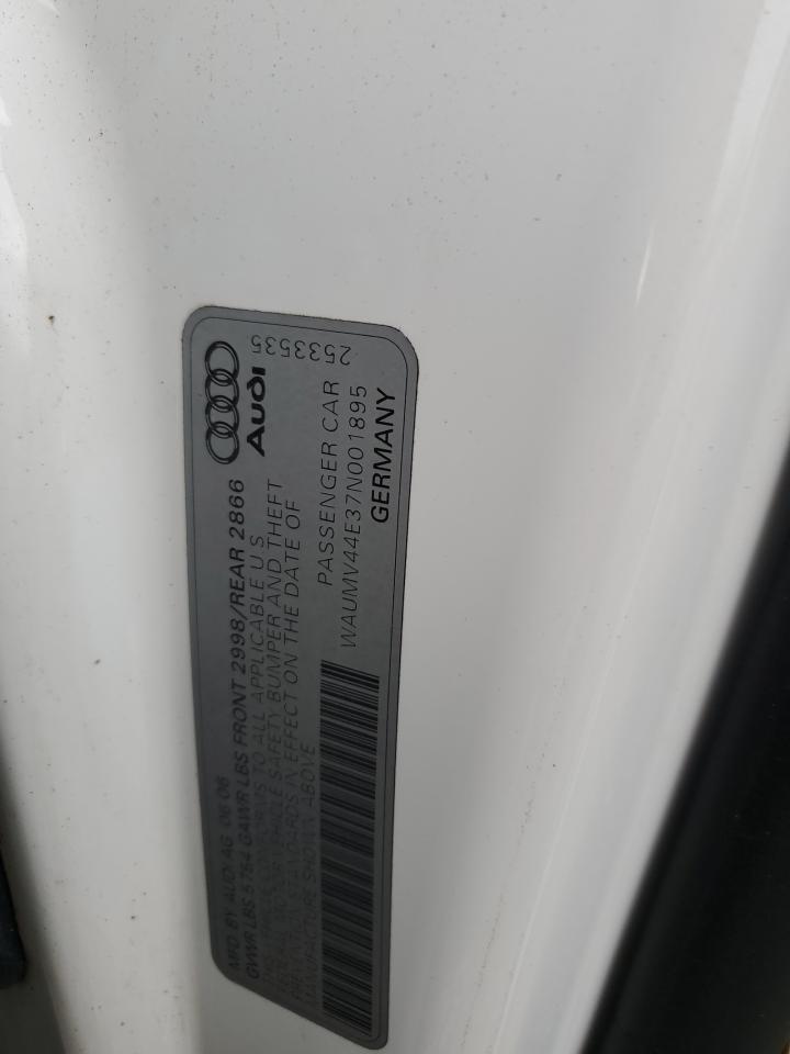 2007 Audi A8 VIN WAUMV44E37N001895 Copart auction photo, rear end damage thumbnail 14