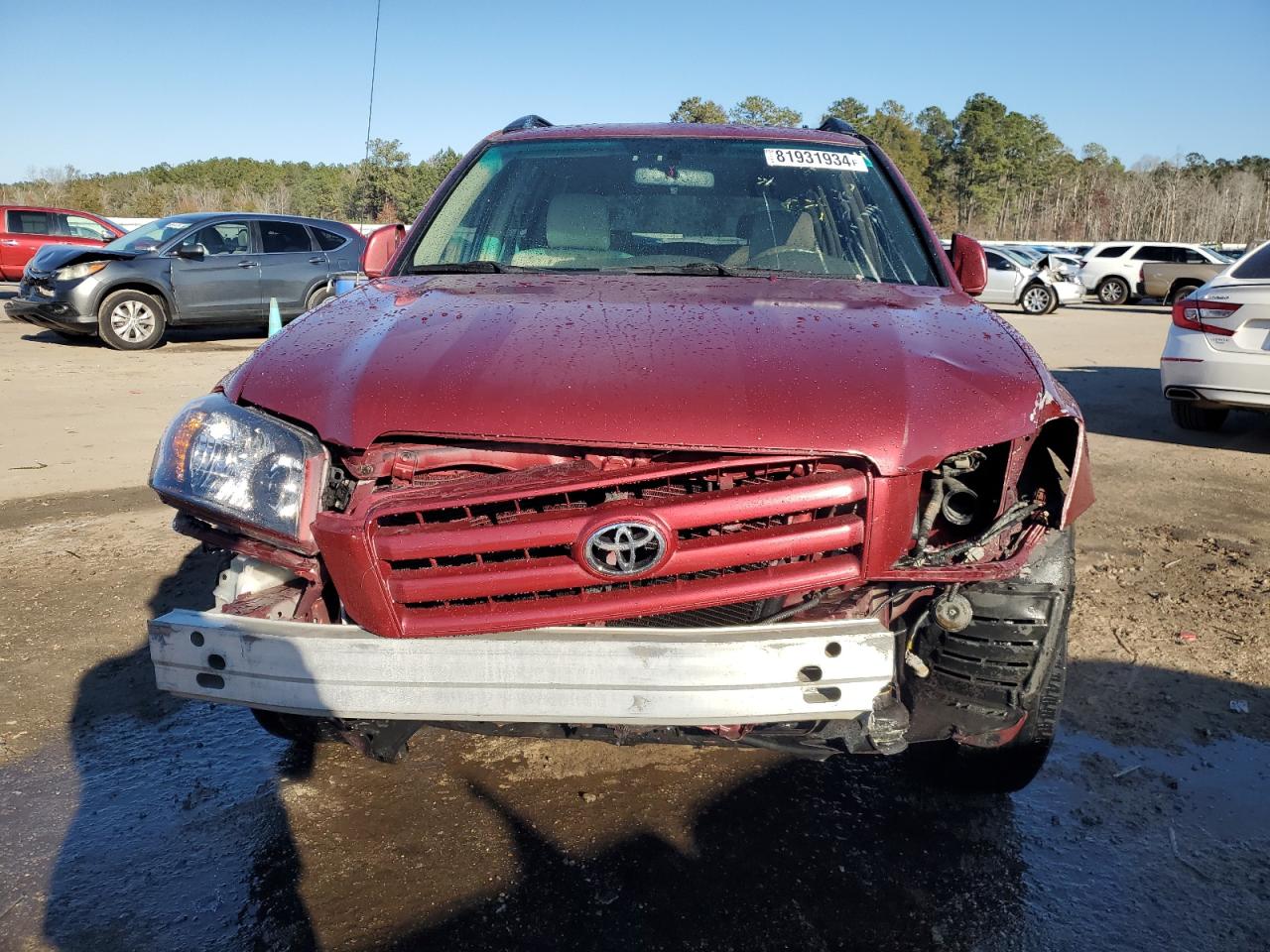 2006 Toyota Highlander VIN JTEGD21AX60146013 Copart auction photo, front end damage thumbnail 5