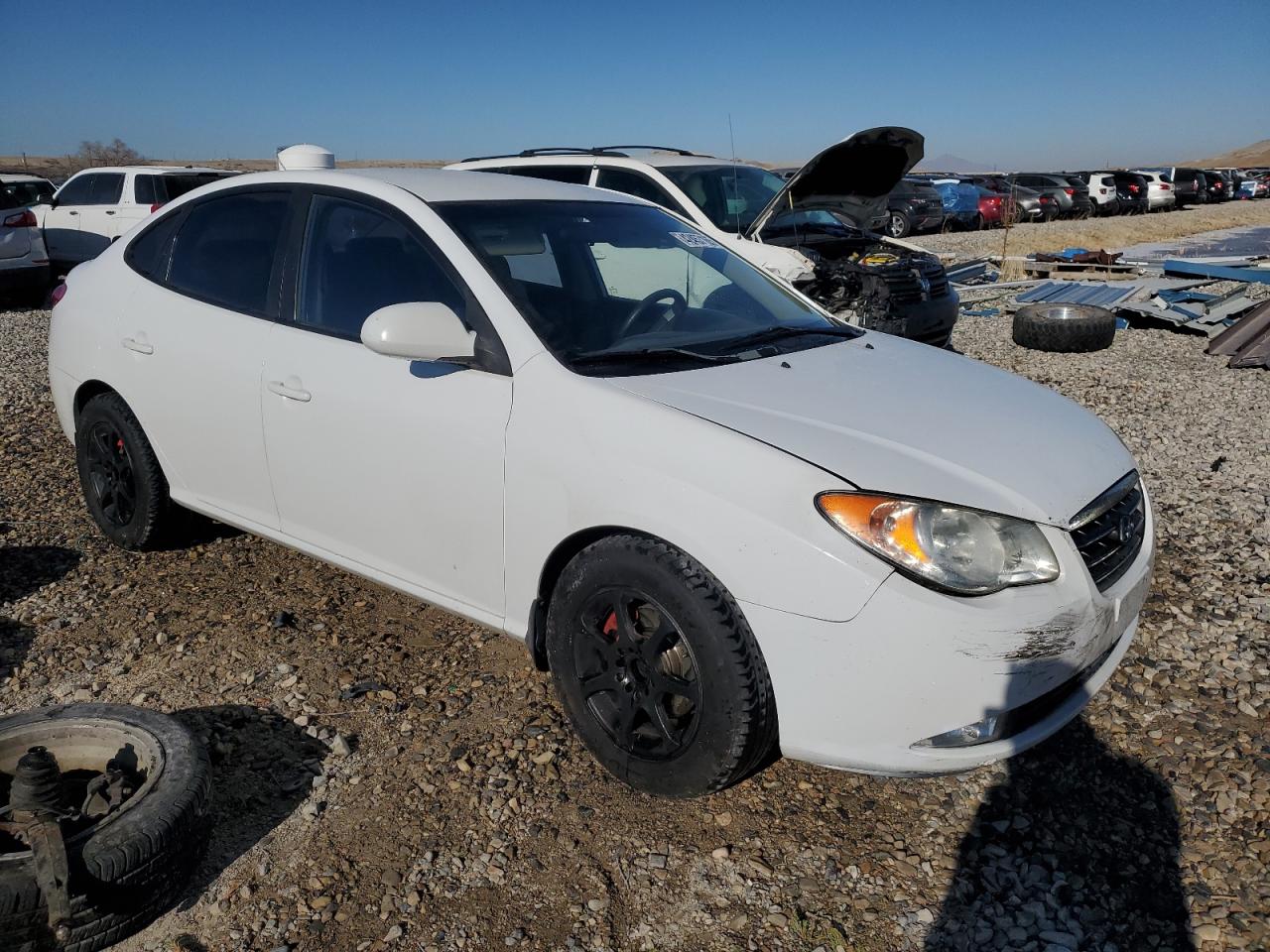 2008 Hyundai Elantra VIN KMHDU46D28U377386 Copart auction photo, front end damage thumbnail 4