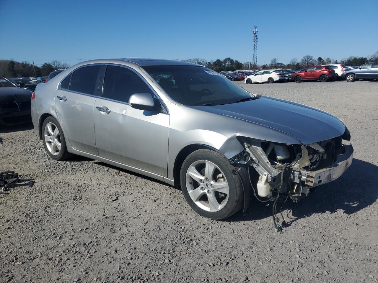 2010 Acura TSX VIN JH4CU2F62AC024808 Copart auction photo, front end / side damage thumbnail 4