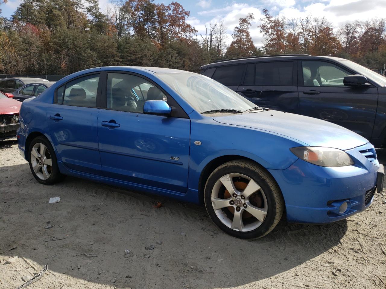 2006 Mazda 3 VIN JM1BK324161509246 Copart auction photo, rear end / side damage thumbnail 4