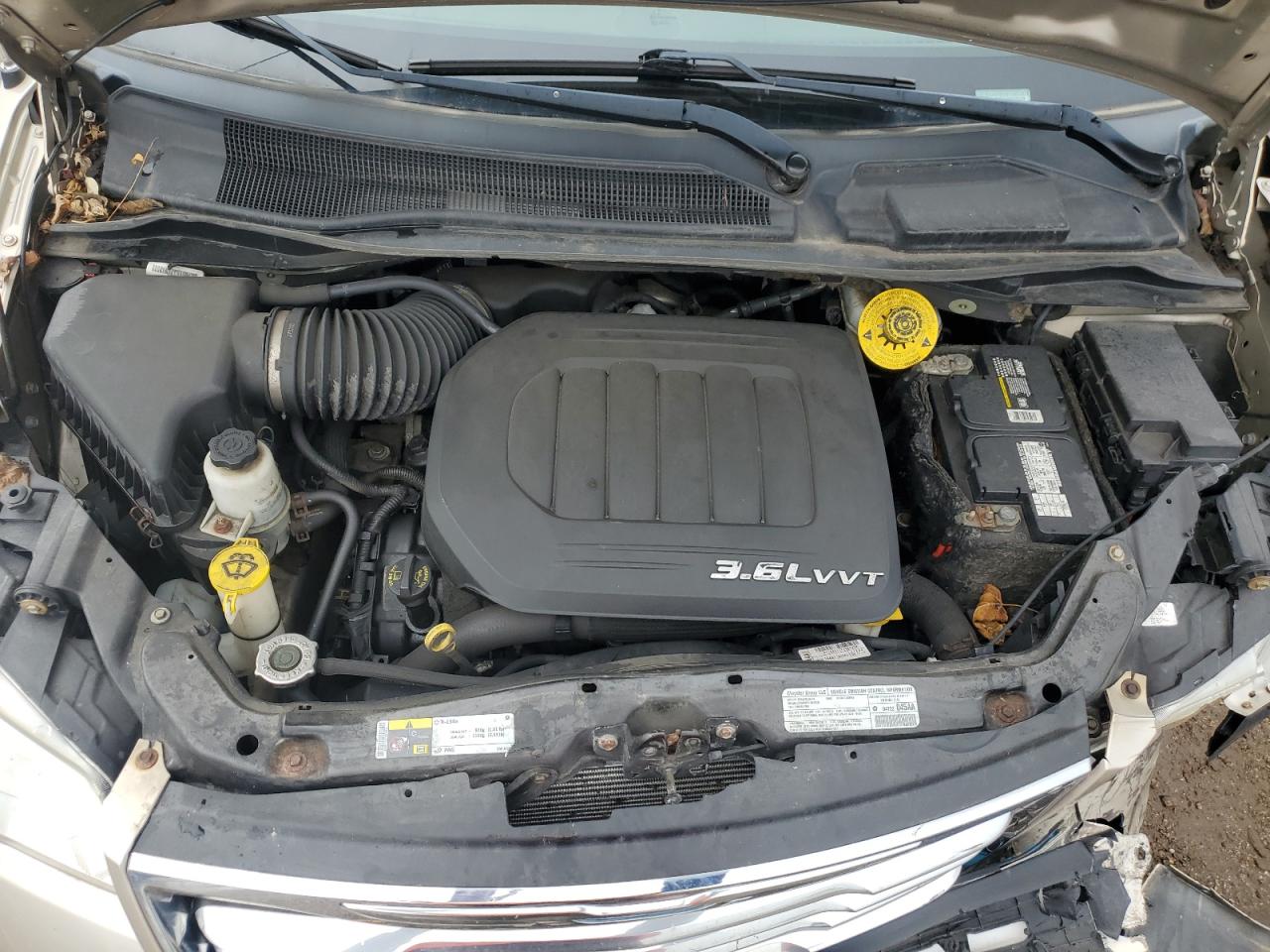 2013 Chrysler Town & Country VIN 2C4RC1BG9DR806509 Copart auction photo, front end / undercarriage damage thumbnail 14