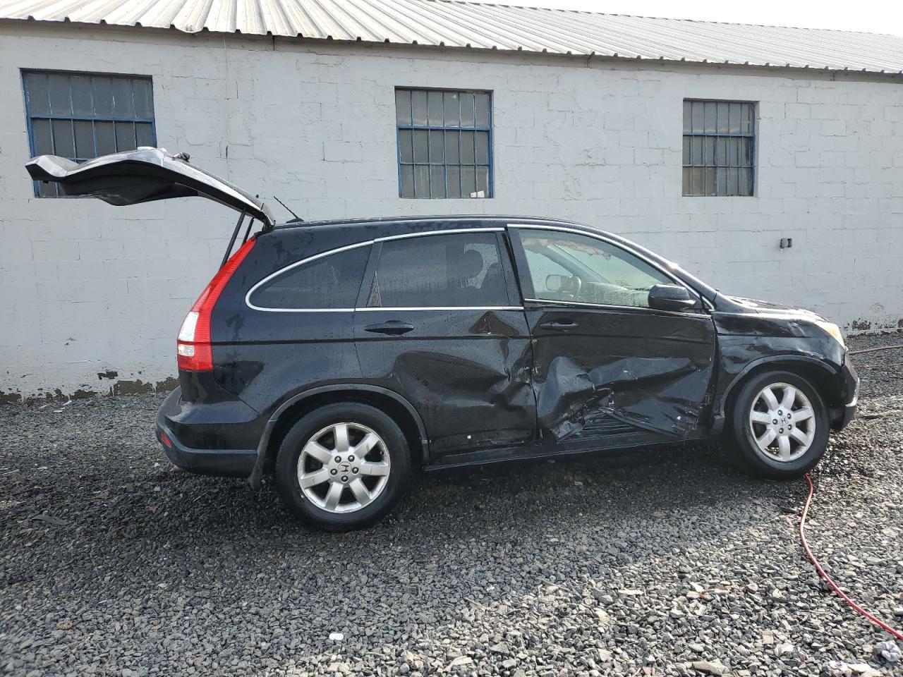 2007 Honda CR-V VIN JHLRE48707C036722 Copart auction photo, side / rear end damage thumbnail 3