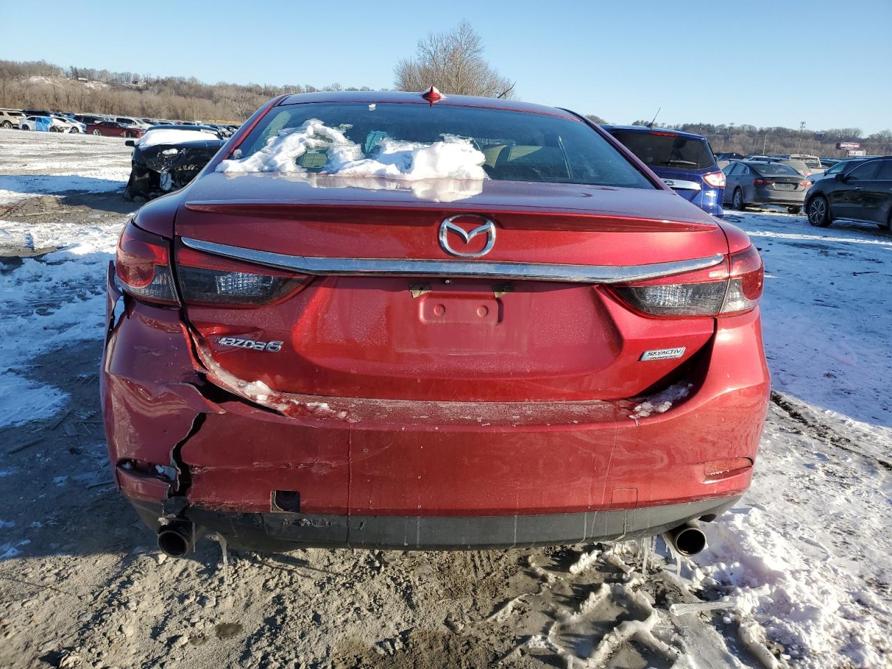 2015 Mazda 6 VIN JM1GJ1W57F1186126 Copart auction photo, front end / rear end damage thumbnail 6