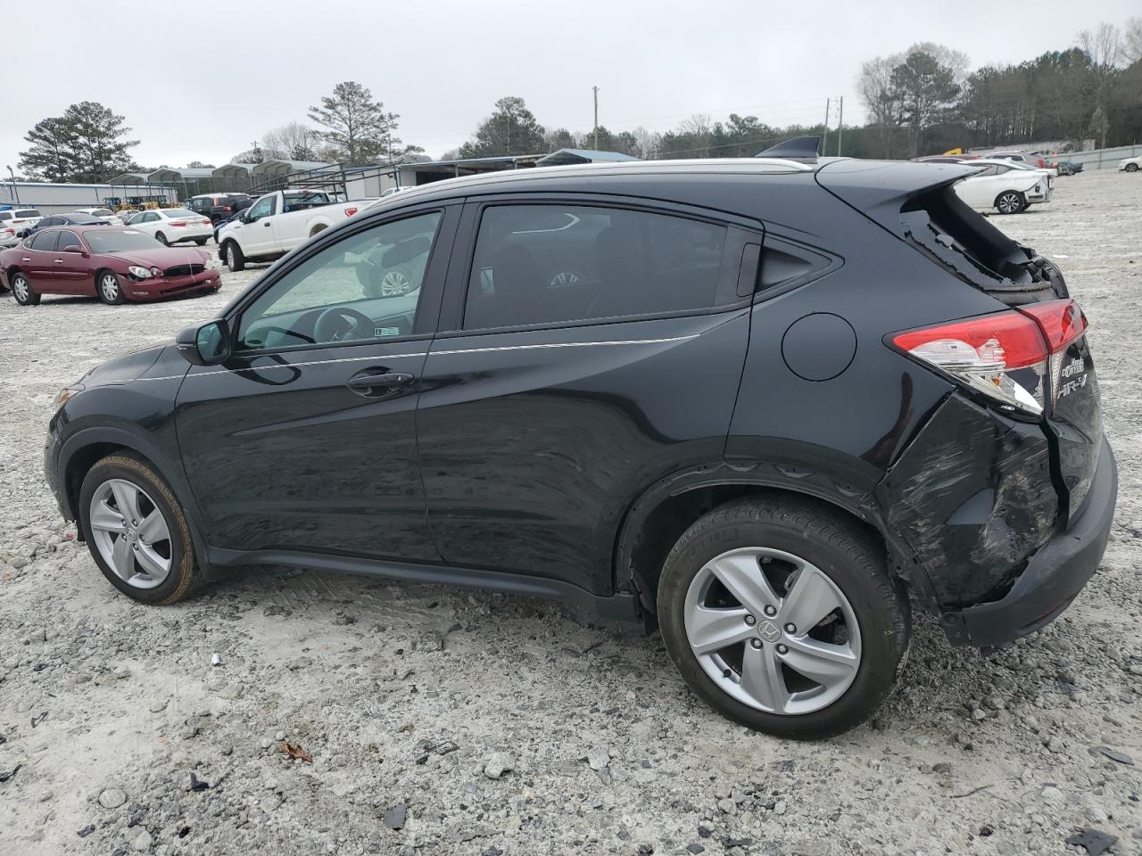 2020 Honda HR-V VIN 3CZRU5H7XLM701196 Copart auction photo, rear end / front end damage thumbnail 2