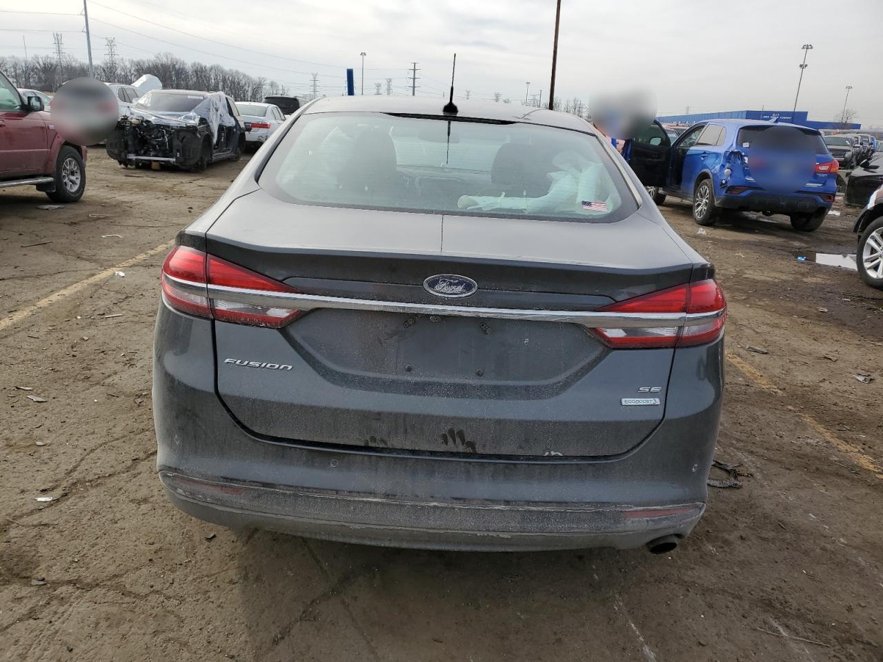 2017 Ford Fusion VIN 3FA6P0HD7HR305039 Copart auction photo, rear end damage thumbnail 6