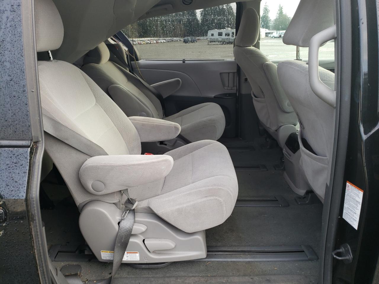 2015 Toyota Sienna VIN 5TDJK3DC8FS095742 Copart auction photo, rear end / top/roof damage thumbnail 12