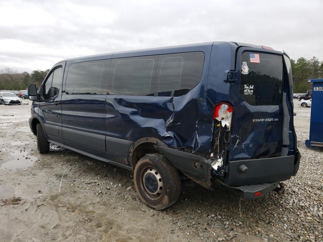 2018 Ford Transit VIN 1FBZX2YM2JKB37098 Copart auction photo, all over damage thumbnail 2