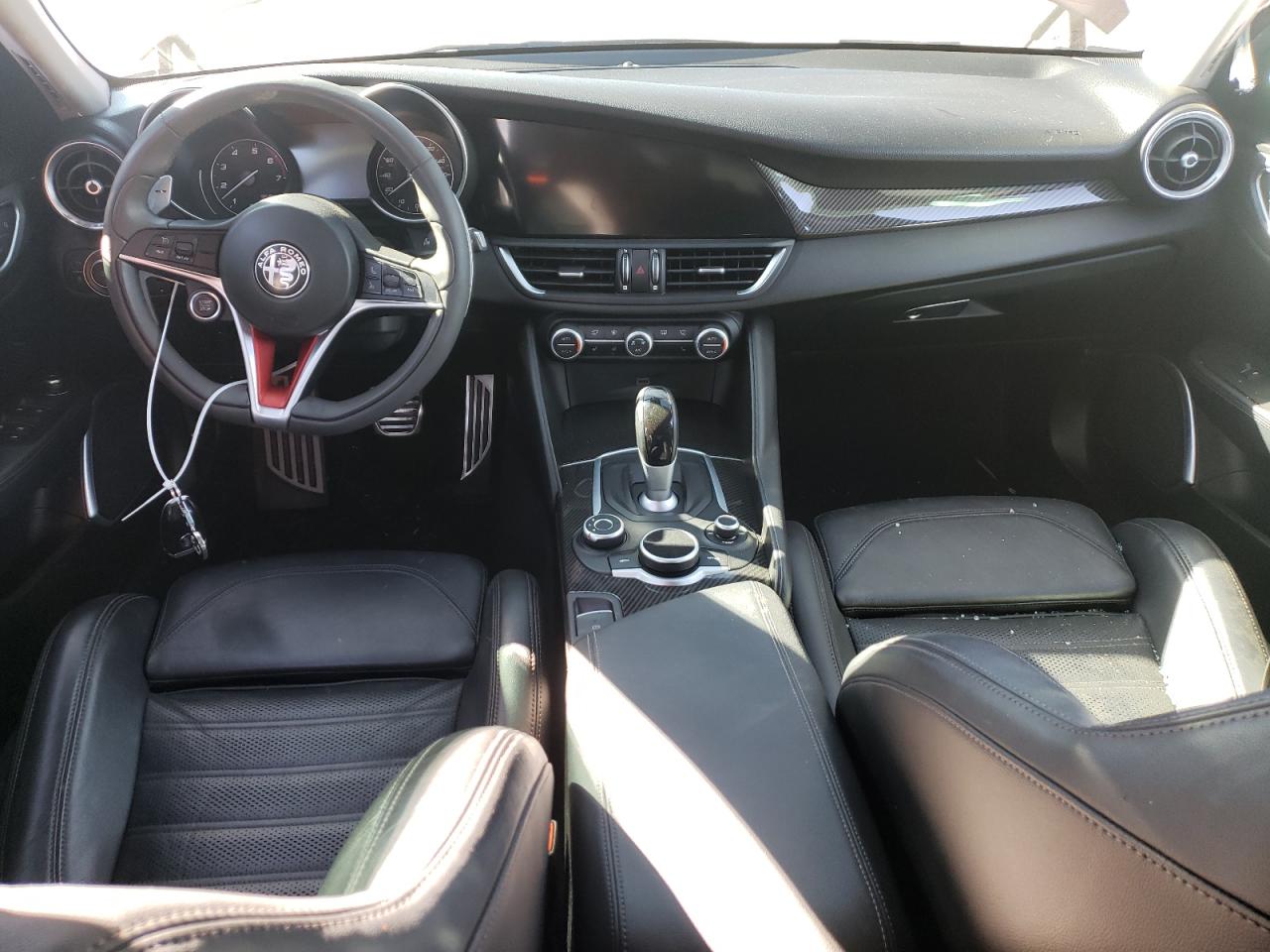 2019 Alfa Romeo Giulia VIN ZARFAMBN0K7606082 Copart auction photo, side / undercarriage damage thumbnail 8