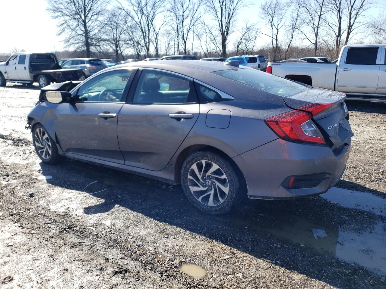 2017 Honda Civic VIN 19XFC2F70HE020821 Copart auction photo, all over damage thumbnail 2
