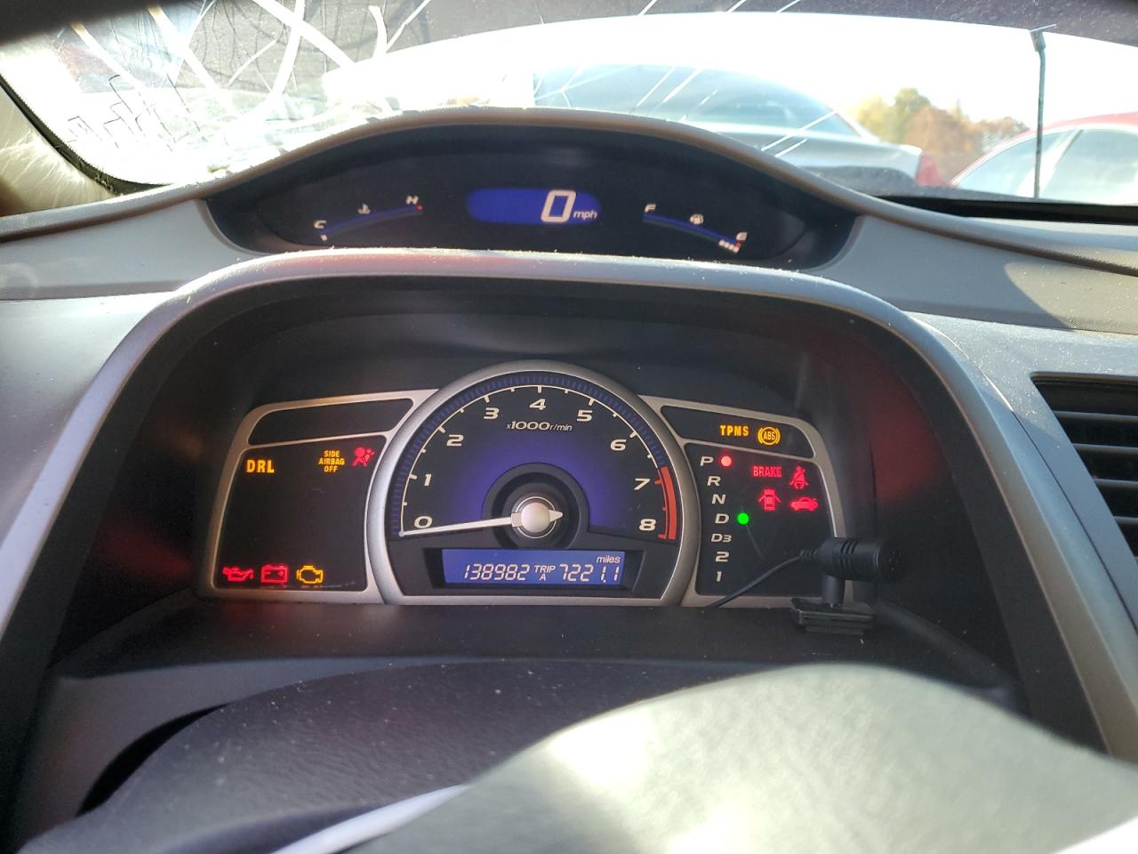 2008 Honda Civic VIN 1HGFA16568L117268 Copart auction photo, all over damage thumbnail 9